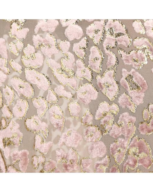 Roberto Cavalli Natural Long Dress With All-Over Dappled Pattern