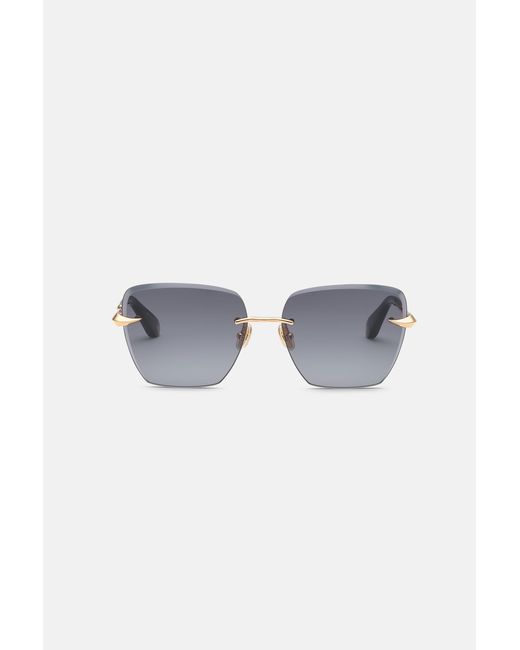 Roberto Cavalli Blue Rimless Front Sunglasses
