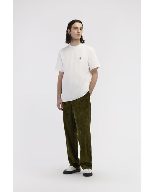 T-Shirt With Monogram Rc Roberto Cavalli de hombre de color White