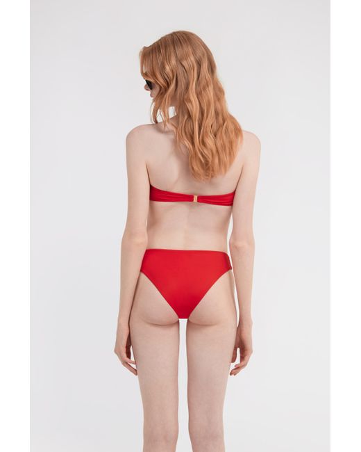 Bikini Logo Monogram Rc Roberto Cavalli en coloris Red