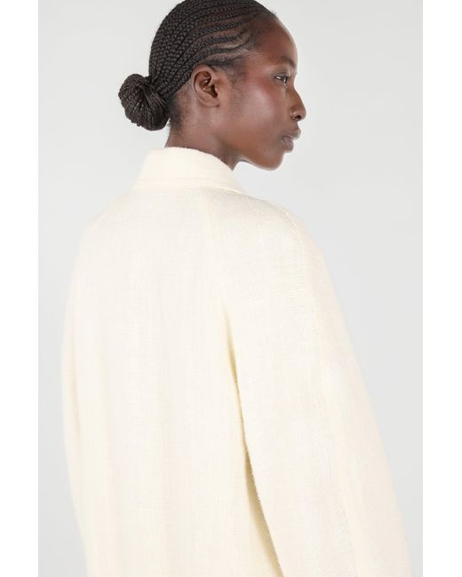 Roberto Cavalli White Wall Print Coat