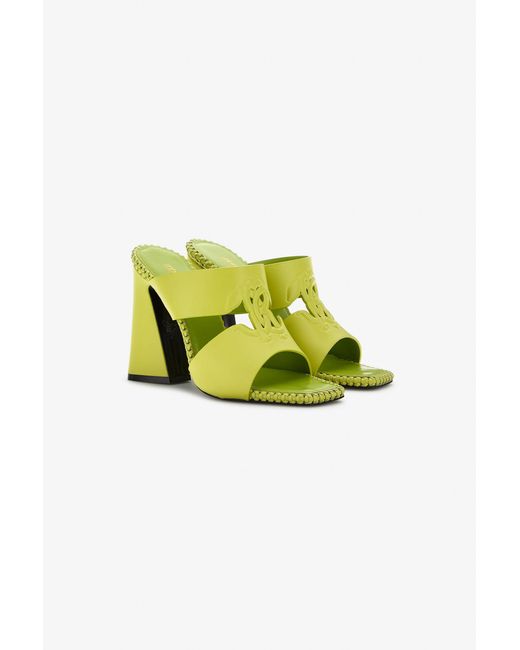 Roberto Cavalli Multicolor Sandals With Monogram Mirror Snake