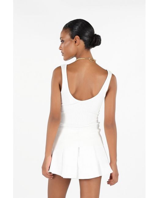 Top Con Estampado Rubane Roberto Cavalli de color White