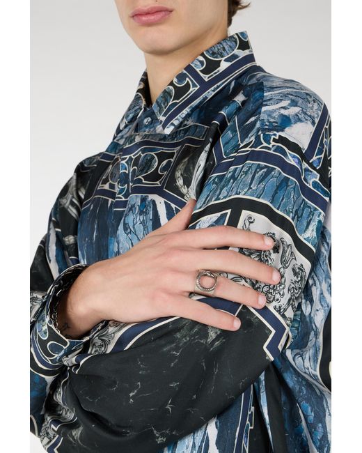 Roberto Cavalli Multicolor Snake Ring for men