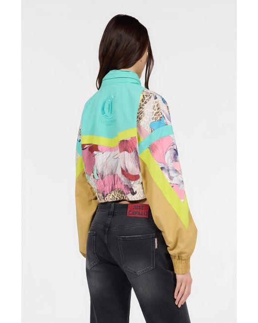 Roberto Cavalli Blue Windbreaker
