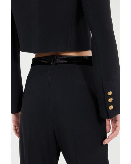 Roberto Cavalli Black Ankle-Length Pants