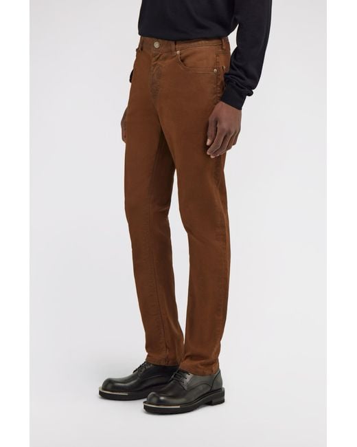Roberto Cavalli Brown Straight Jeans for men