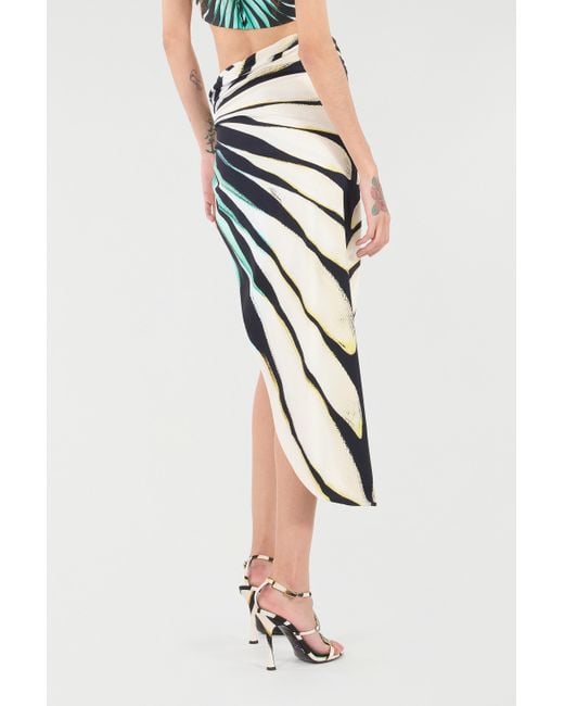 Paréo Imprimé Ray Of Sea Roberto Cavalli en coloris Blue