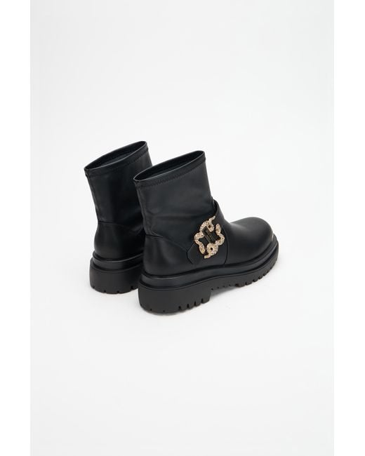 Roberto Cavalli Black Ankle Boots
