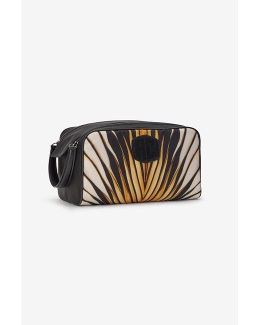 Roberto Cavalli Multicolor Pouch With Ray Of Print for men