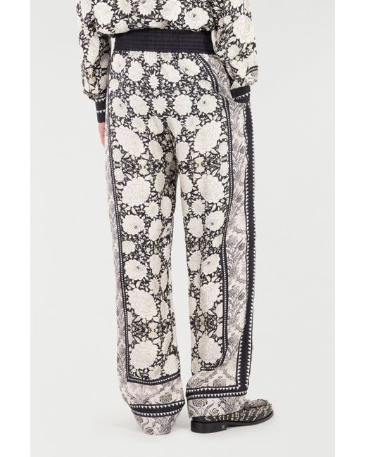 Pantaloni Con Stampa Floreale di Roberto Cavalli in White da Uomo
