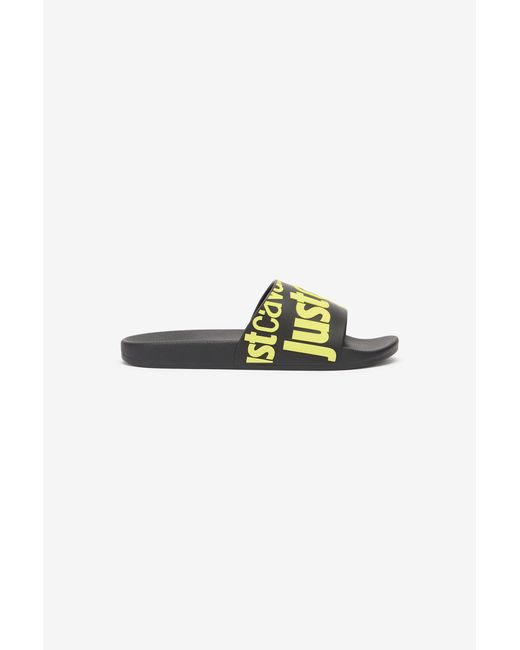 Roberto Cavalli Multicolor Sliders With Logo for men