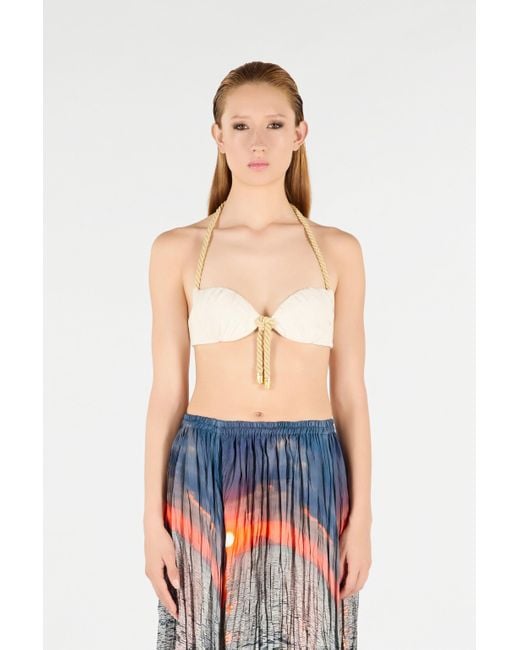 Roberto Cavalli White Top With Rope Detail