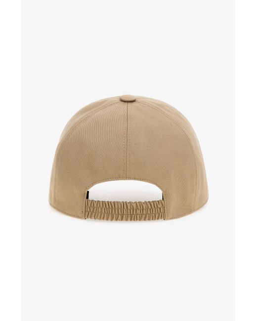 Cappellino Con Logo di Roberto Cavalli in Natural