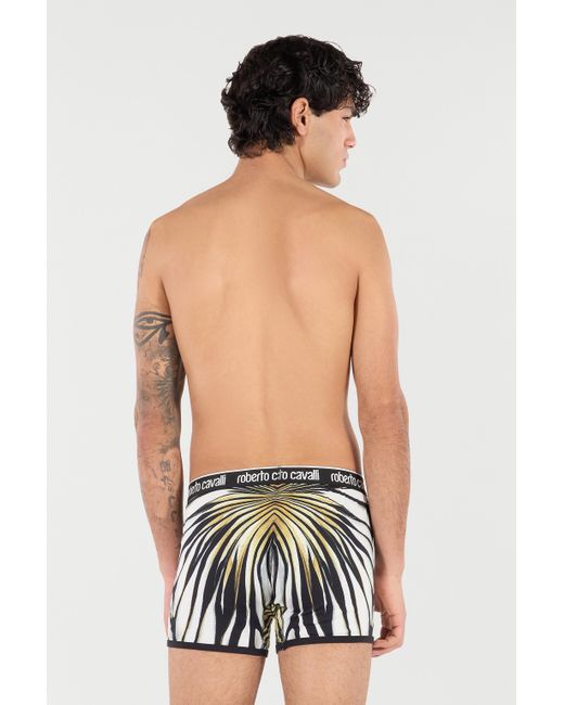 Roberto Cavalli Multicolor Boxers With Ray Of Print for men
