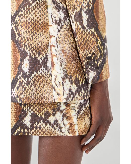 Roberto Cavalli Multicolor Python Print Jacket