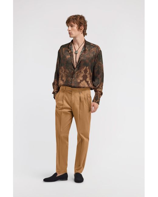 Roberto Cavalli White Pants With Fang Detail for men