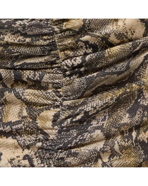Roberto Cavalli White Top With Python Print