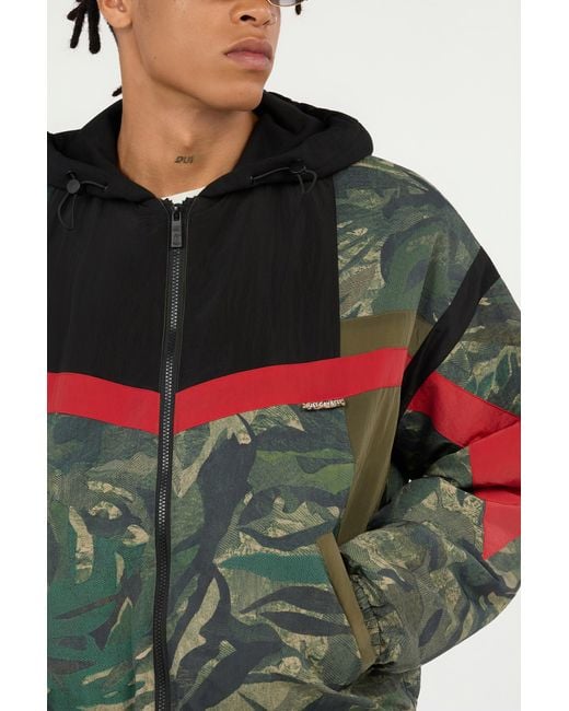 Roberto Cavalli Green Tiger Camu Print Jacket for men