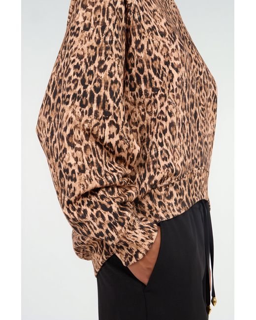 Roberto Cavalli Multicolor Leopard Print Sweatshirt