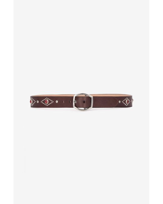 Roberto Cavalli Multicolor Belt With Decorations And Branded Buckle for men