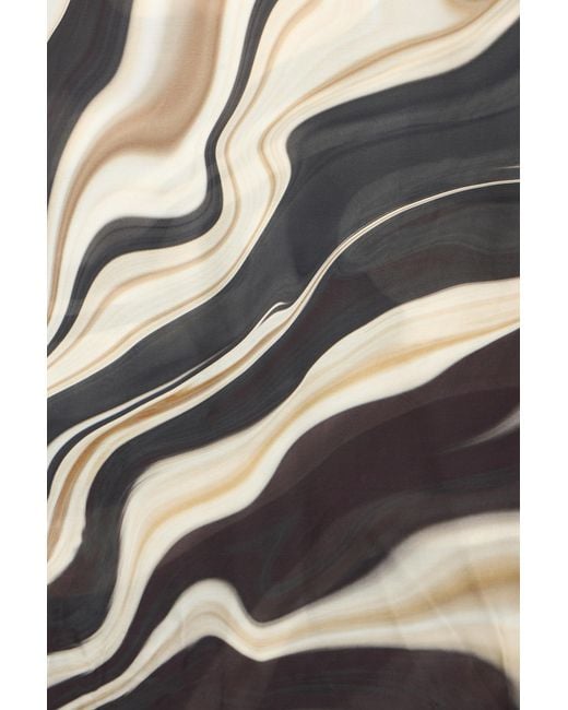 Roberto Cavalli Gray Zebra Print Scarf