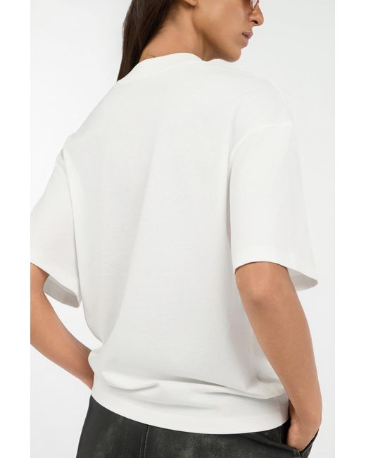 Roberto Cavalli White Lovers Club Print T-Shirt