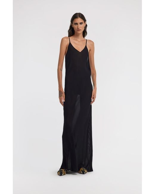 Roberto Cavalli Black Slip Dress