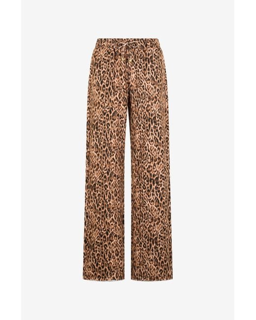 Roberto Cavalli Natural Leopard Skin Print Trousers