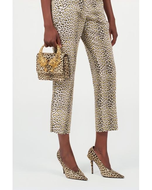 Roberto Cavalli Metallic Medium Roar Bag