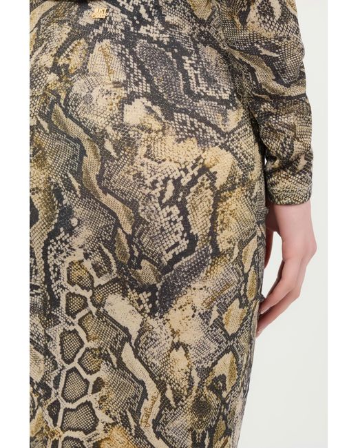 Gonna Con Stampa Python di Roberto Cavalli in Multicolor
