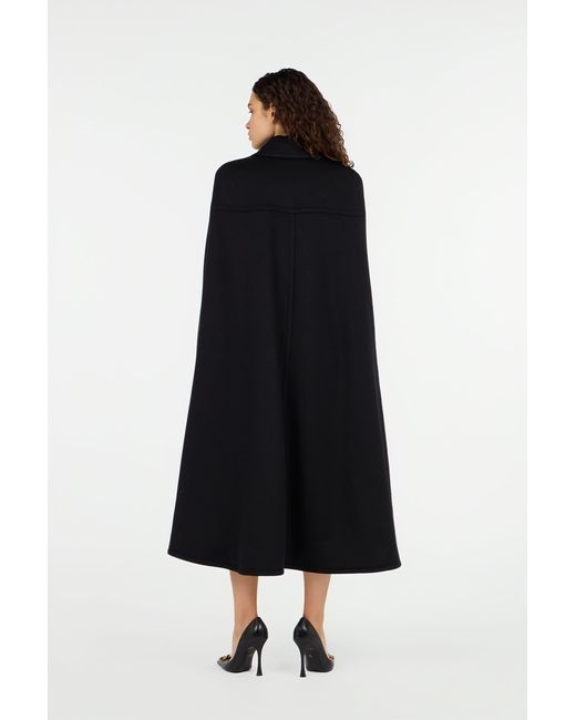 Roberto Cavalli Black Cape With Zipper