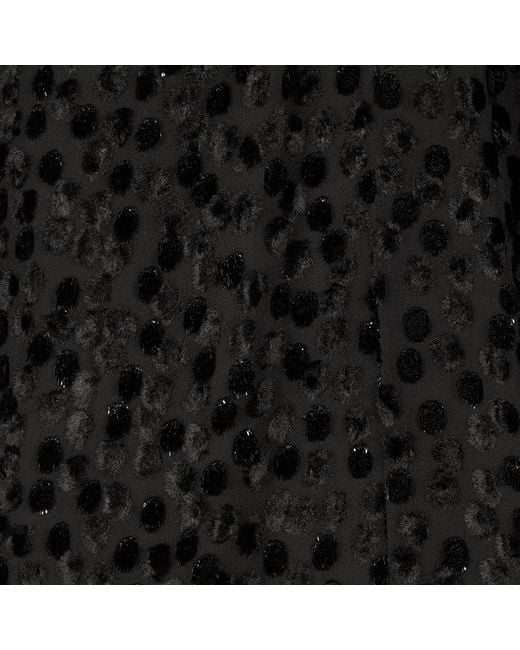 Roberto Cavalli Black Polka-Dot Caftan