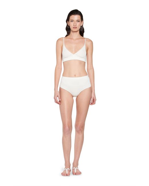 Roberto Cavalli White High Waisted Briefs