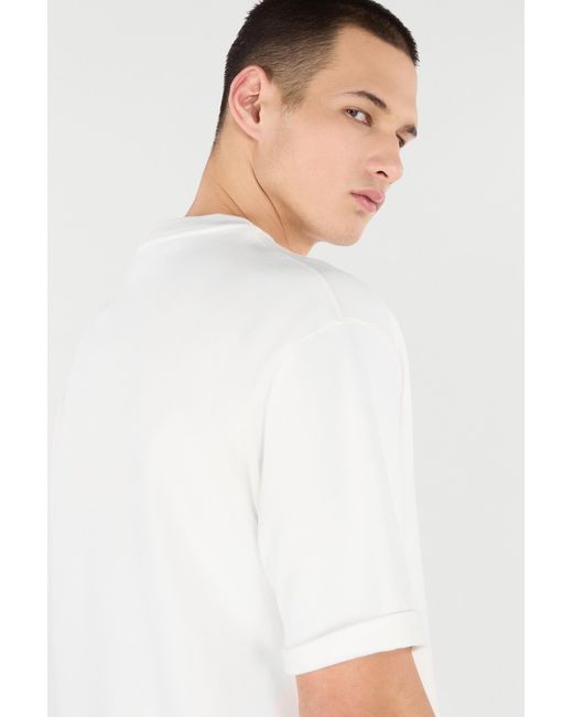 Roberto Cavalli White T-Shirt With Embroidered Logo for men