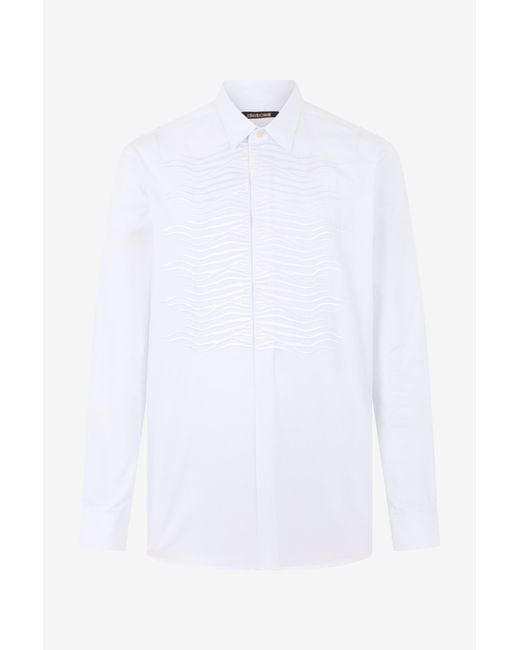 Roberto Cavalli White Cotton Shirt for men