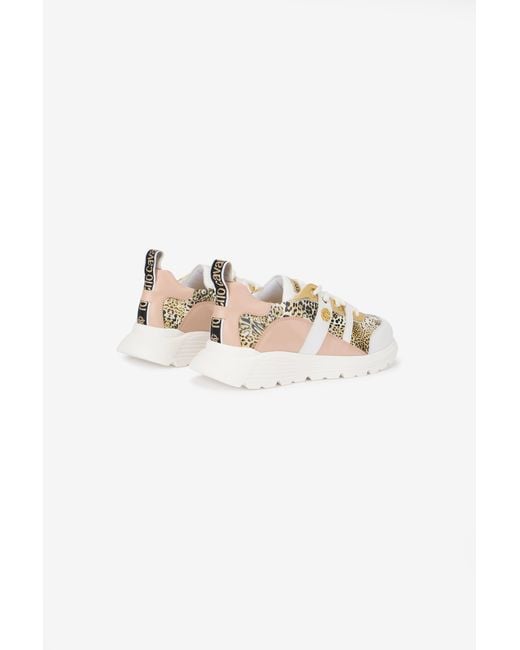 Roberto Cavalli Multicolor And Jaguar Sneakers With Logo