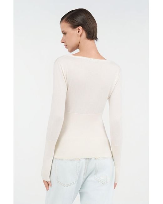 Jersey Con Placa Del Logo Roberto Cavalli de color White