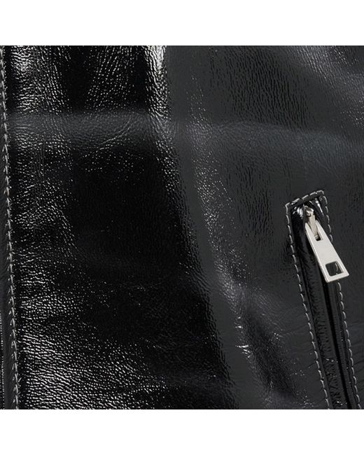 Roberto Cavalli Black Leather Jacket for men
