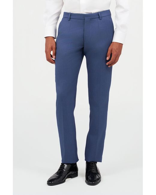 Roberto Cavalli Blue Mid-Rise Pants for men