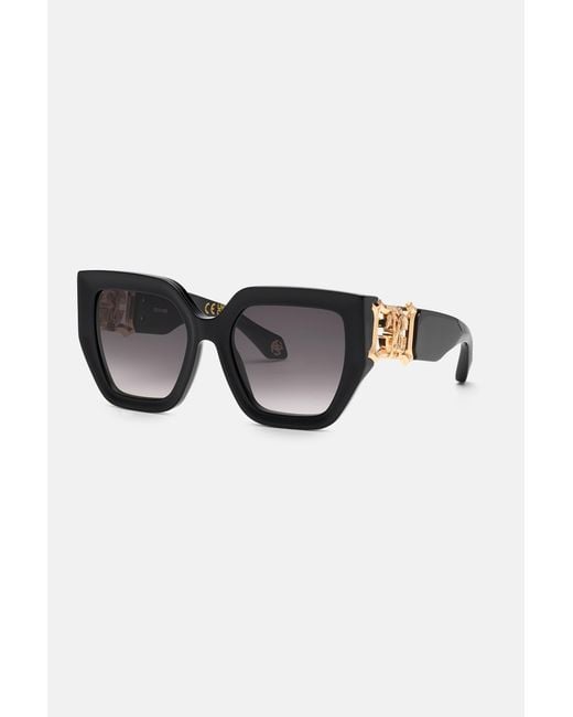 Roberto Cavalli Black Sunglasses Mirror Snake Collection