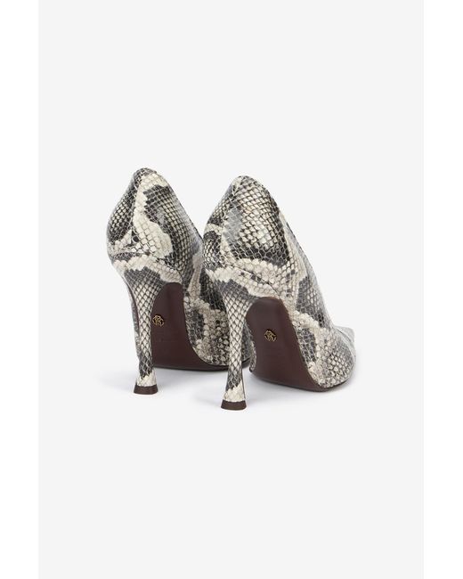 Roberto Cavalli Multicolor Pumps With Python Print