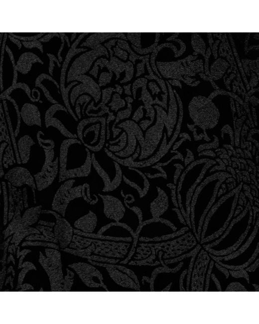 Roberto Cavalli Black Mini Dress With Lace