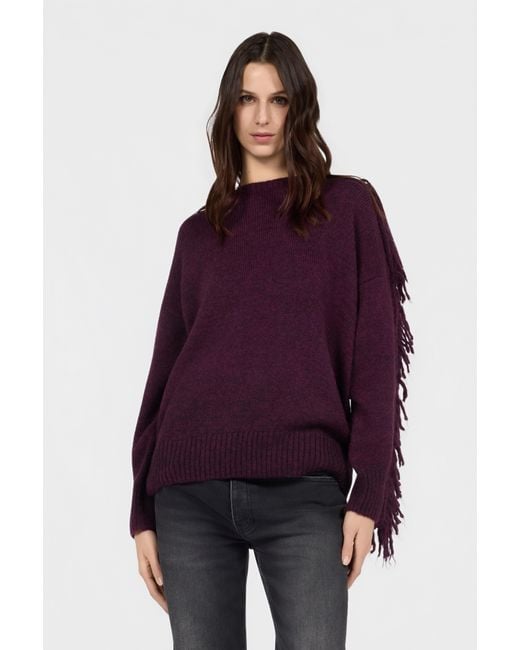 Jersey Burdeos Roberto Cavalli de color Purple