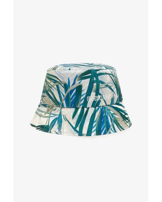 Roberto Cavalli Blue Cap With Logo