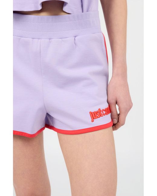 Roberto Cavalli Purple Shorts
