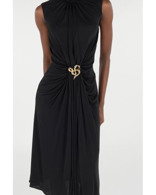 Roberto Cavalli Black Midi Dresses