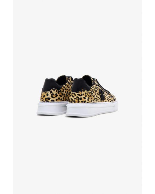 Roberto Cavalli Multicolor Low-Top Sneakers With Jaguar Print