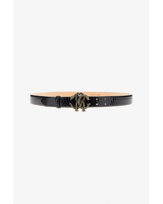 Roberto Cavalli Multicolor Belt With Monogram Rc