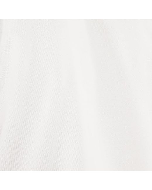 Roberto Cavalli White Polo With Jaguar Skin Details for men